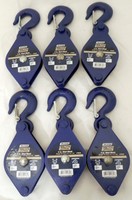 6 Pc Lot 5 Steel Block Pulley 700 Lbs Secure Line 7603s Single Pully Hoist 6 Pc Lot 5 Steel Block Pulley 700 Lbs Secure Line 7603s Single Pully Hoist