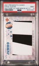 BIG RELIC PSA 9 1/1 Stone Cold Steve Austin 2021 President's Choice Solitare 2.0