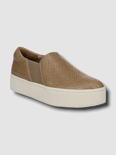 $225 Vince Women's Beige Warren Platform Slip-On Sneakers Shoes Size 8.5 M  | eBay