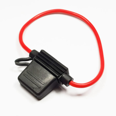 In Line Standard ATO Blade Sicherungshalter Spritzwassergeschützt 7,5A 17 AWG rot Seilbahn Van