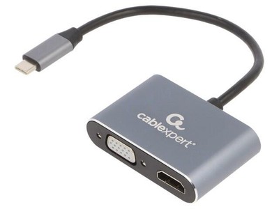 A-USB3C-HDMIVGA-01 Adapter USB 3.0 0,15m schwarz Cablexpert GEMBIRD