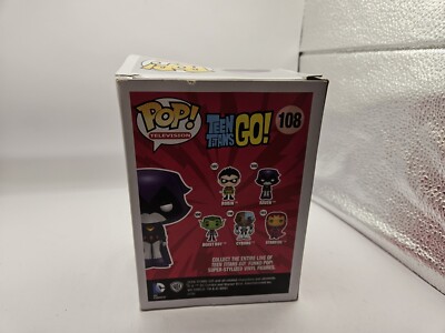 Funko Pop! Television: (Red) RAVEN #108 Teen Titans Go! Damaged