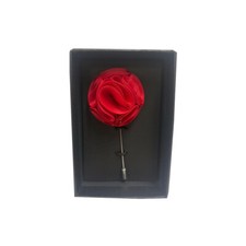 New Men's Suit brooch chest Rose flower lapel pin formal wedding prom Red
