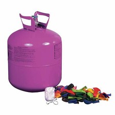 Helium Tank Kit for Party includes balloons and ribbon 