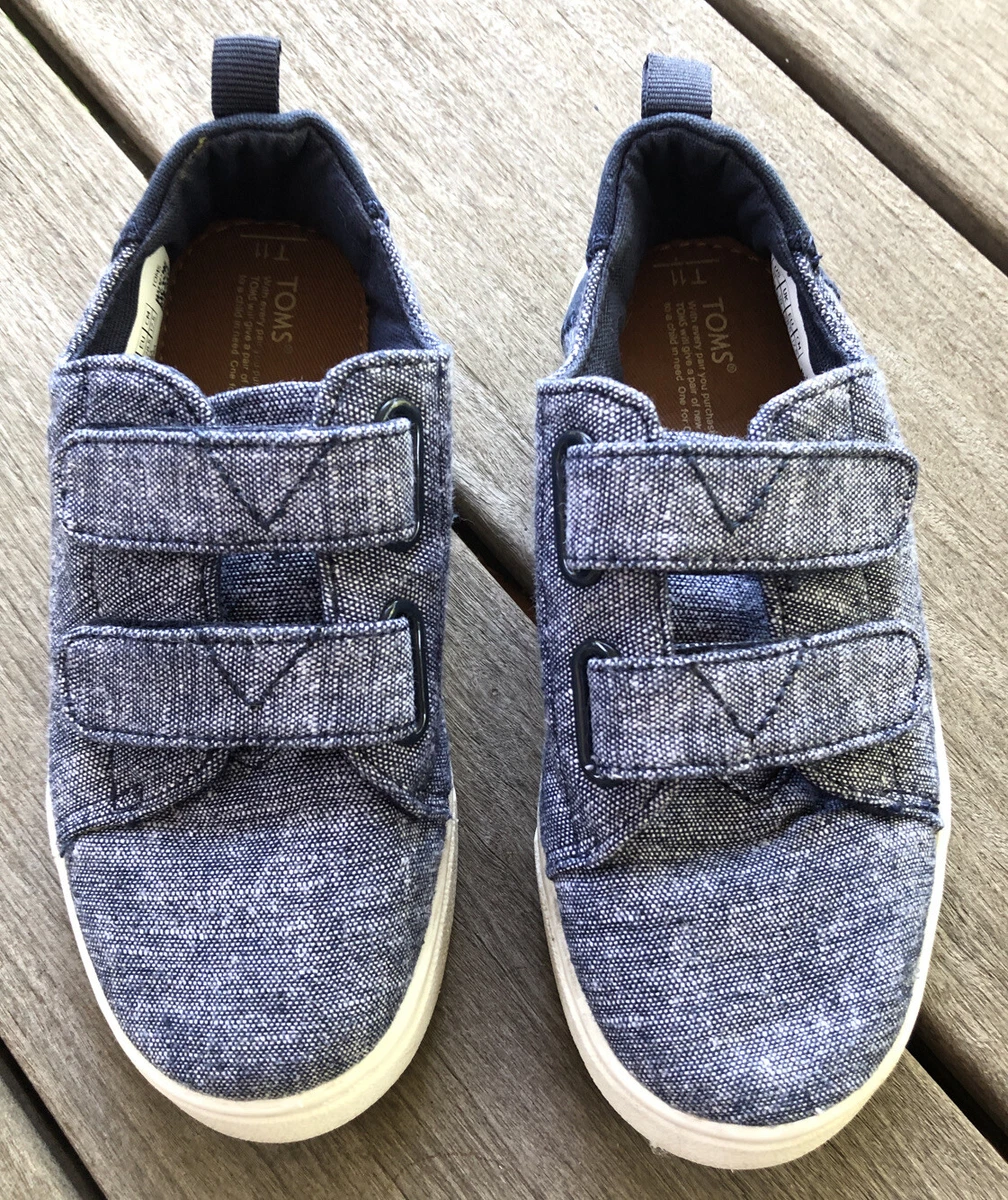 Toms navy slub chambray cheap
