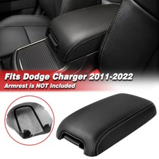 Fit 2011-2022 Chrysler 300 Console Lid Armrest Vinyl Leather Cover Gray Stitch Fit 2011-2022 Chrysler 300 Console Lid Armrest Vinyl Leather Cover Gray Stitch