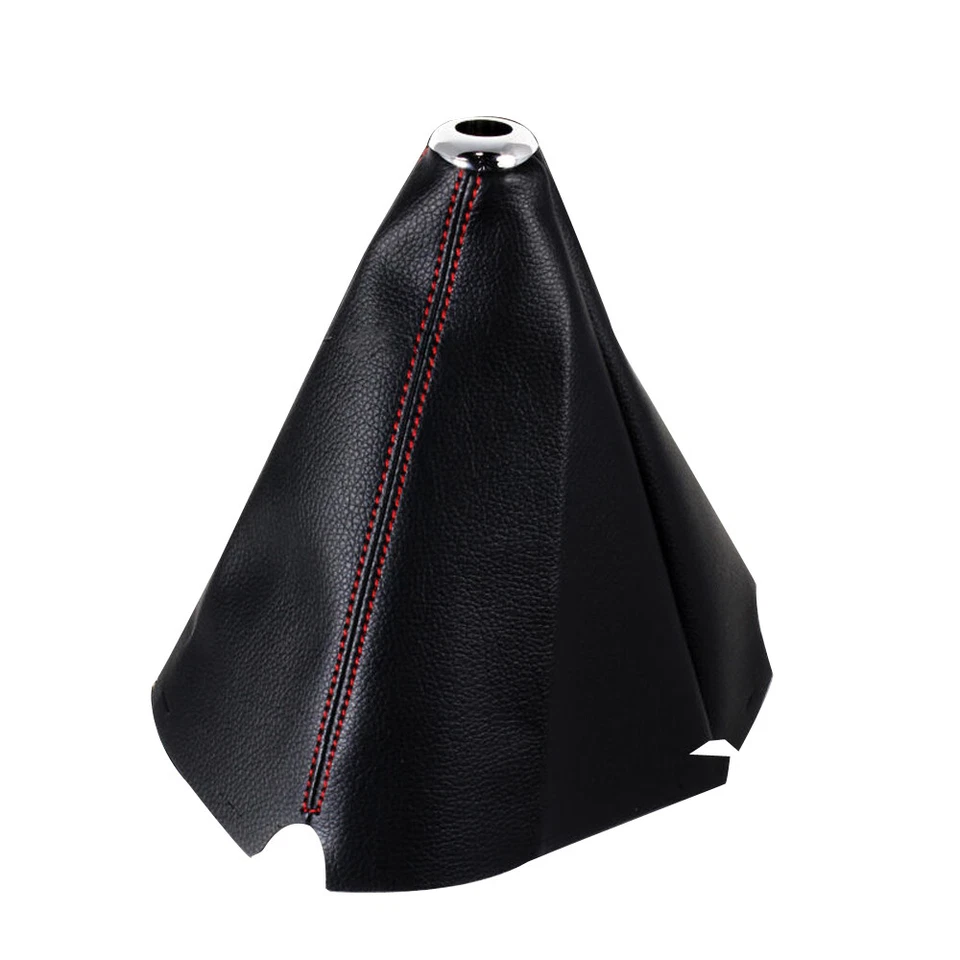 Universal Car PVC Leather Red Stitch Shifter Shift Boot Cover Accessories — 第 3/4 张图片