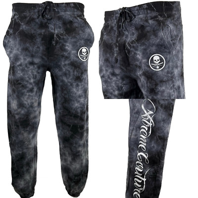 Xtreme Couture by Affliction Men's Sweatpants Jogger Slugger Skull Biker