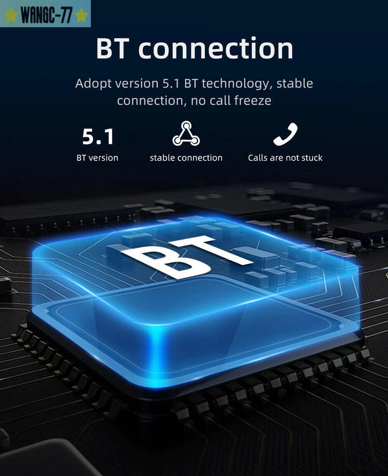 Radio Pantalla Táctil Estéreo Coche 2 Din Bluetooth FM USB Carplay Android Automático Foto 3 de 4