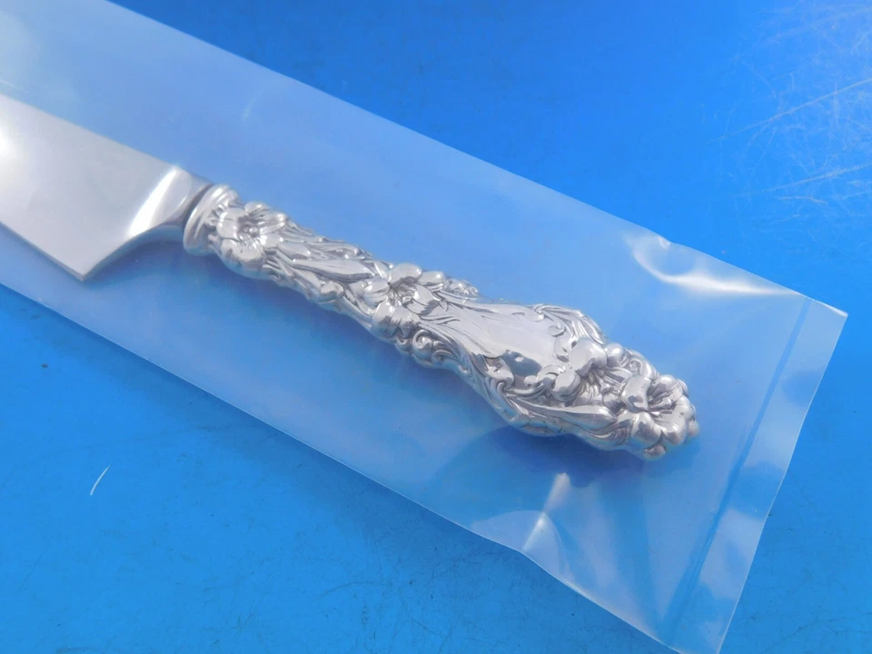 Cuchillo de queso de plata esterlina Lily by Whiting con selección HHWS hecho a medida 7 1/2" Foto 4 de 4