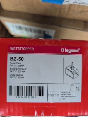 Legrand / Watt Stopper BZ-50RC Power Pack 120-277VAC 225mA output Tr 1812