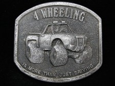 OI27118 VINTAGE 1976 4 WHEELING IS MORE THAN JUST DRIVING BERGAMOT BUCKLE