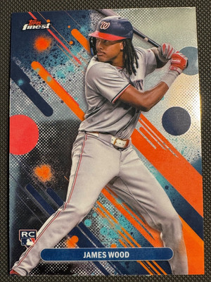2025 Topps Finest James Wood #100 Rookie Card Washington Nationals RC