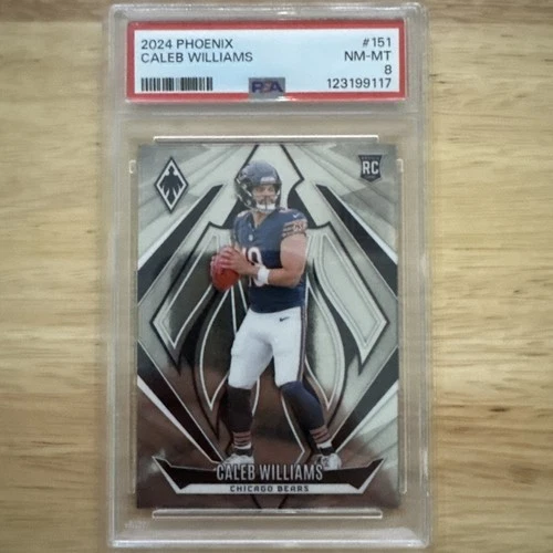2024 PANINI PHOENIX #151 CALEB WILLIAMS RC PSA 8