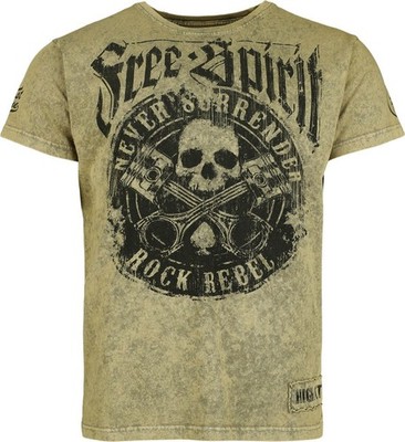 Rock Rebel by EMP Herren Free Spirit T-Shirt gelb
