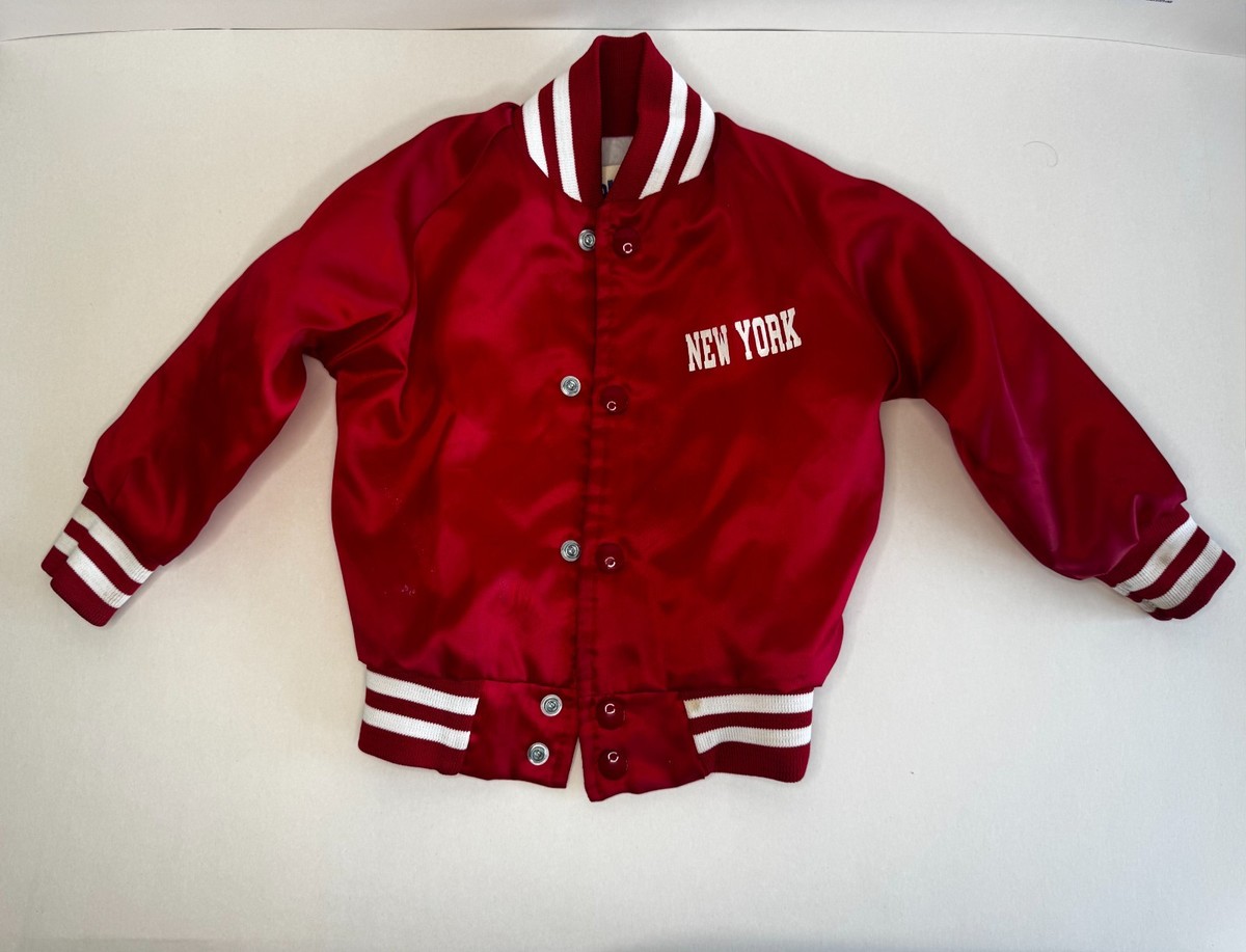 Vintage Chalk Line Disney Mickey Mouse Red Satin Jacket – Made in