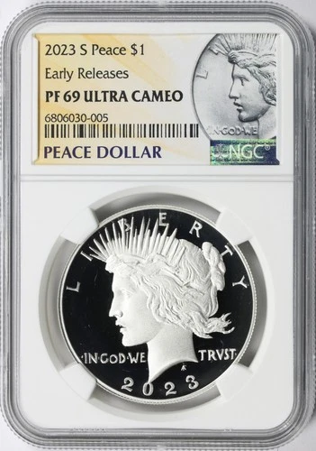 2023-S Proof $1 Peace Dollar NGC PF69 Ultra Cameo Early Releases