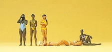Preiser HO Scale Model Figure/People Set Recreation & Sports Female Bathers 6-Pk