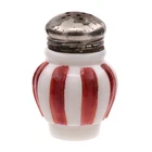 EAPG Consilidated Milk Glass Torquay Stripe Mustard Pot for Caddy NO LID 2 1/2"