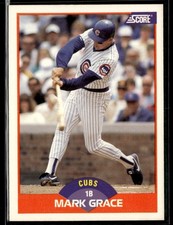 1989 Score #362 Mark Grace Cubs Baseball Card 3103C