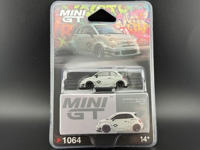 Mini GT Abarth 595 LB-WORKS x Abas Works Fighters   Matte Grey #1064 1/64