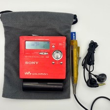 SONY MZ-R909 Sony MD Walkman Red MD Recorder Portable MD Recorder Player WALKMAN