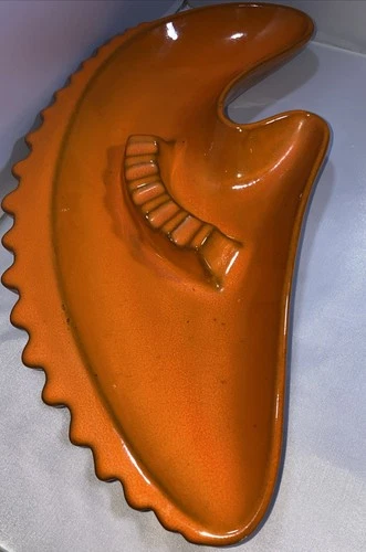 Royal Haeger Vintage Mid Century Orange Pottery Ashtray #106
