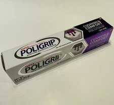 Super Poligrip Cushion & Comfort Denture Adhesive Cream 2.2 Oz Expired 2023