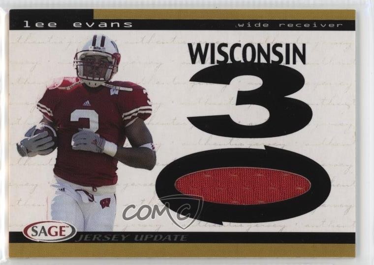 2004 SAGE Jersey Update Lee Evans #4 Rookie RC 1qy7