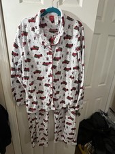 Disney Christmas Pajama Set - Mickey Mouse Red Truck - Women's Large