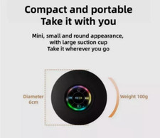 Waterproof Bluetooth Wireless Shower Speaker Bathroom Speaker LED Light    