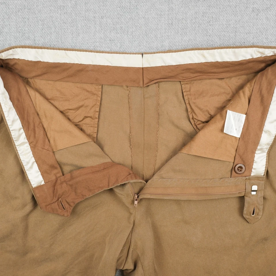 Brioni Bermuda Shorts Mens 38 Regular Tan 10" Inseam Cupro Italy (Measures 36) - Image 4 of 4