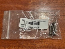 NEW Clarke DU-8 / EZ-8 Drum Sander Bar Screws # 962733 Set Of 3