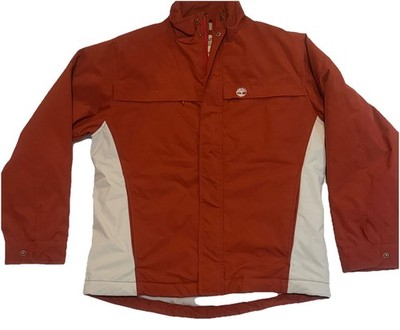 NEW Timberland Stratham Issue Jacket Men s Medium Red Fleece Lined Outdoor Coat 
