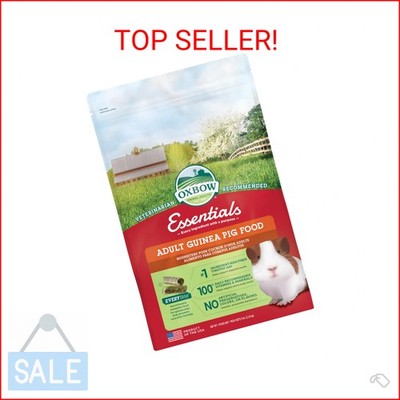 Oxbow Essentials Guinea Pig Food, Adult Guinea Pig, Made with Oxbow Timothy Hay,