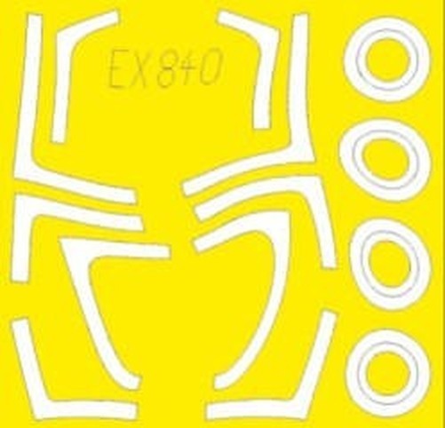 Eduard EX840 1/48 Mask F/A-18F for MEN Canopy mask Set