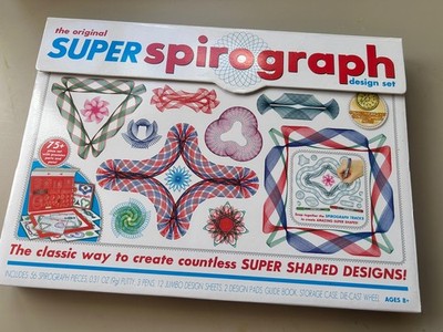 Das Original Super Spirograph Design Set Wiederverwendbar Kunststoff Zeichnung Spirograph Set
