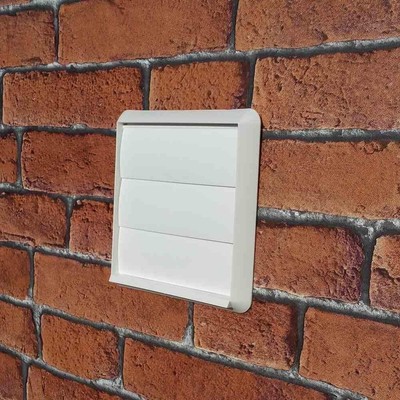 Sourcing Map Lüftungsschlitz-Abdeckung – 4 Stück, 150x50 Mm, Netzgewebe, Weiß, Für Schrank & Wand