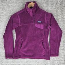 Patagonia Re-Tool Snap-T Fleece Pullover Jacket XS Purple Polartec
