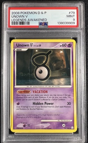 Unown [V] graded PSA 9 for sale on eBay