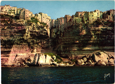 Vintage Postcard France La Corse Bonifacio