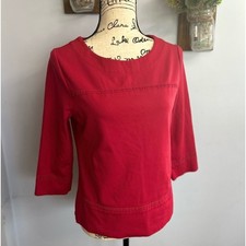 Chico's Red Blouse Spandex