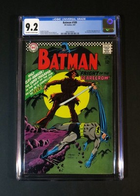 BATMAN #189 CGC 9.2 NM- 1st Silver Age Scarecrow Detective Infantino Key DC 1967