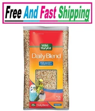 Wild Harvest Daily Blend Nutrition Diet Bird Food for Parakeet, Finch 10 Pounds