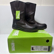 APACHE AP305 Water Resistant Rigger Boot Ankle Pads Midsole Leather Safety