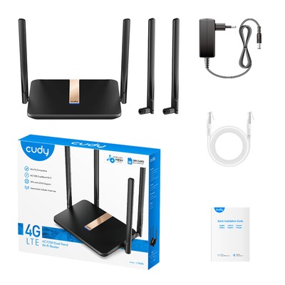 CUDY LT500D Wi-Fi 5 (802.11ac) Dual-Band (2,4 GHz/5 GHz) Modem Router