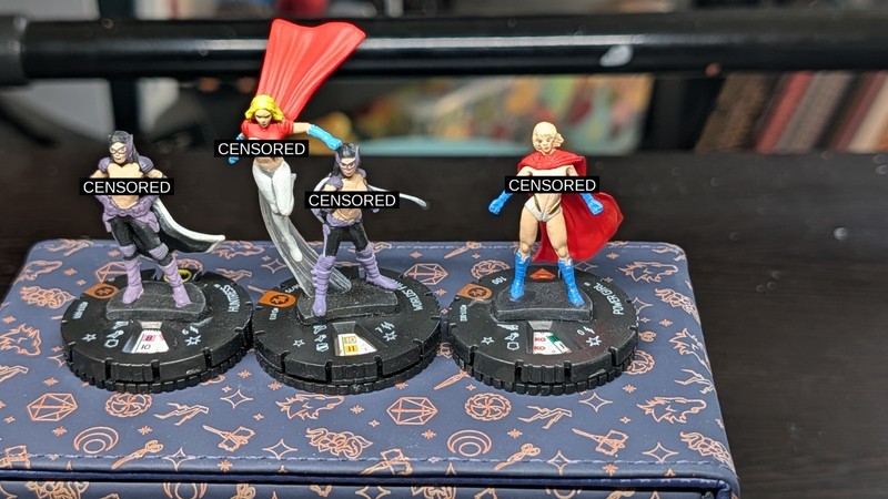Custom Heroclix Lot World's Finest Powergirl and Huntress