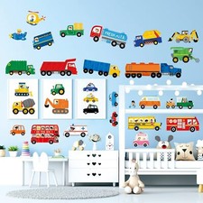 DECOWALL DS9-8064 Transport and Vehicles Wall Stickers Decals for Kids A