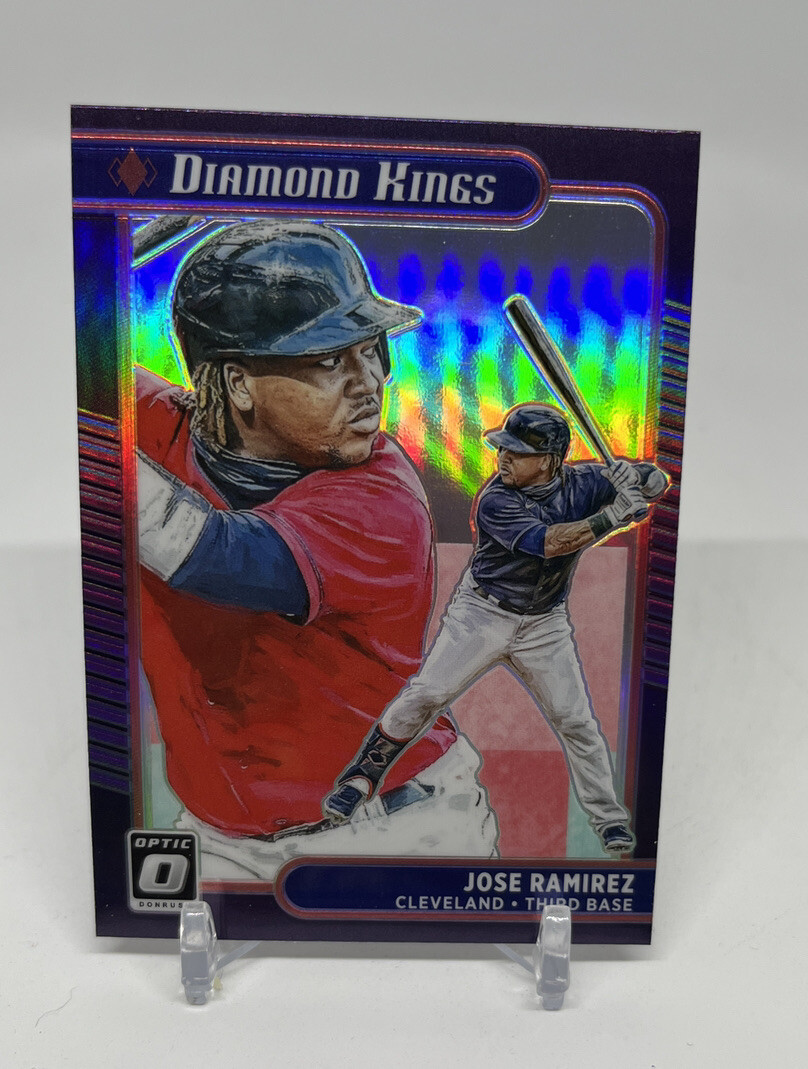 2021 Donruss Optic Jose Ramirez Diamond Kings #8 Silver Holo Prizm