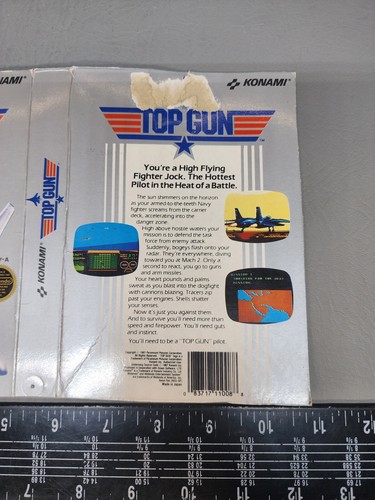 (Movie Store Rental Display) Top Gun Nintendo NES Box - No Game - Picture 3 of 5
